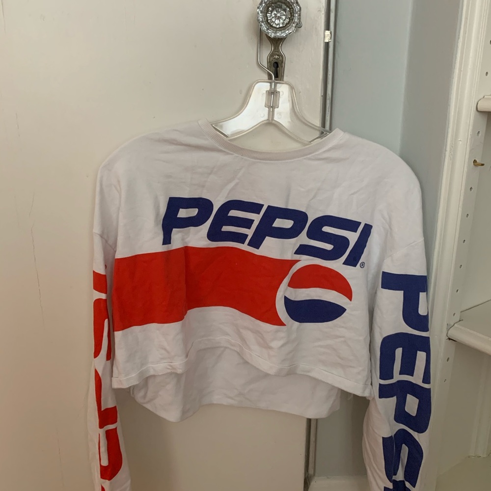 Pepsi cropped sweater.